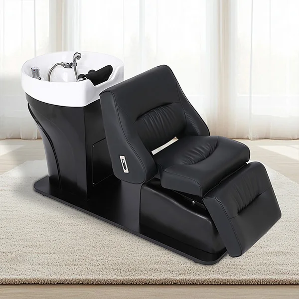 Top Sale Must-Have Salon Furniture Modern Hair Wash Basin Leather Salon Shampoo Chair for Beauty Salon Hair Treatment Spa
