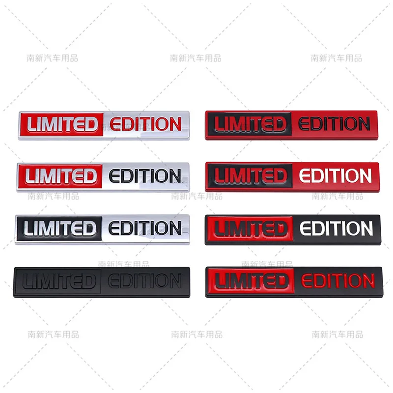 3D Metal LIMITED EDITION Letter Emblem Styling Car Front Hood Grill Sticker Auto Rear Trunk Decal Badge Fender Side Accessories