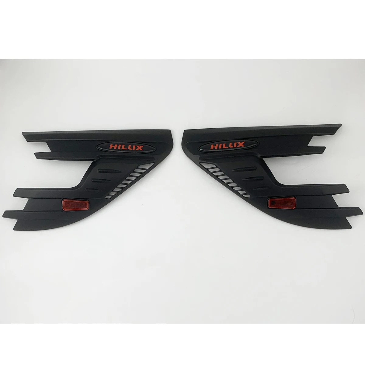 2PCS ABS Matte Black Car Modify Accessories Head Lamp Cover Trim Paste Style For Toyota Hilux Revo 2015 2016 2017 2018 2019