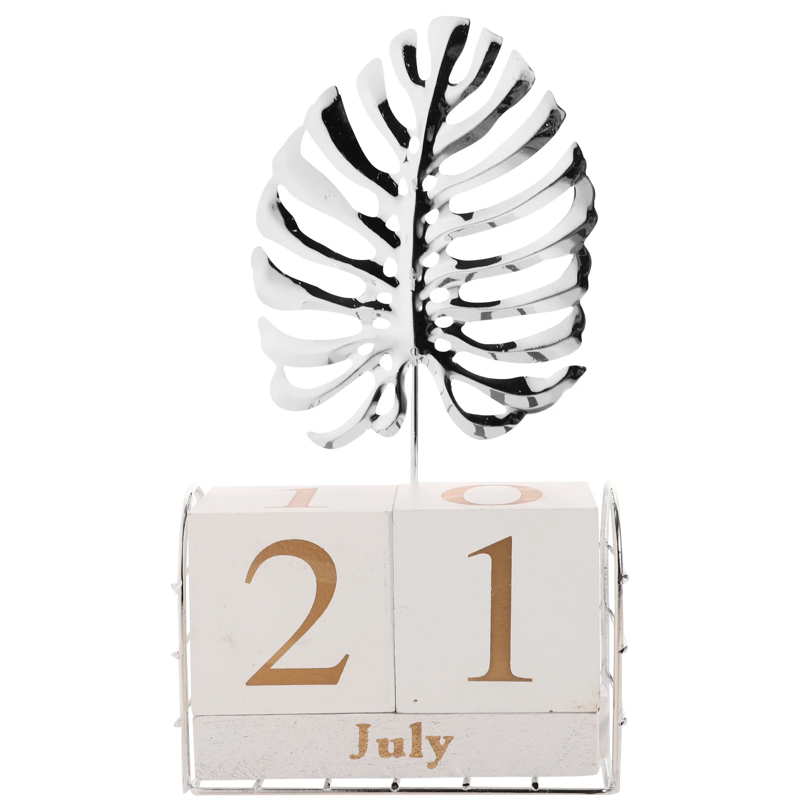 

Wooden Calendar Perpetual Desk Calendar Creative Manual Date Month Blocks Desktop Decorative Ornament for Home Office