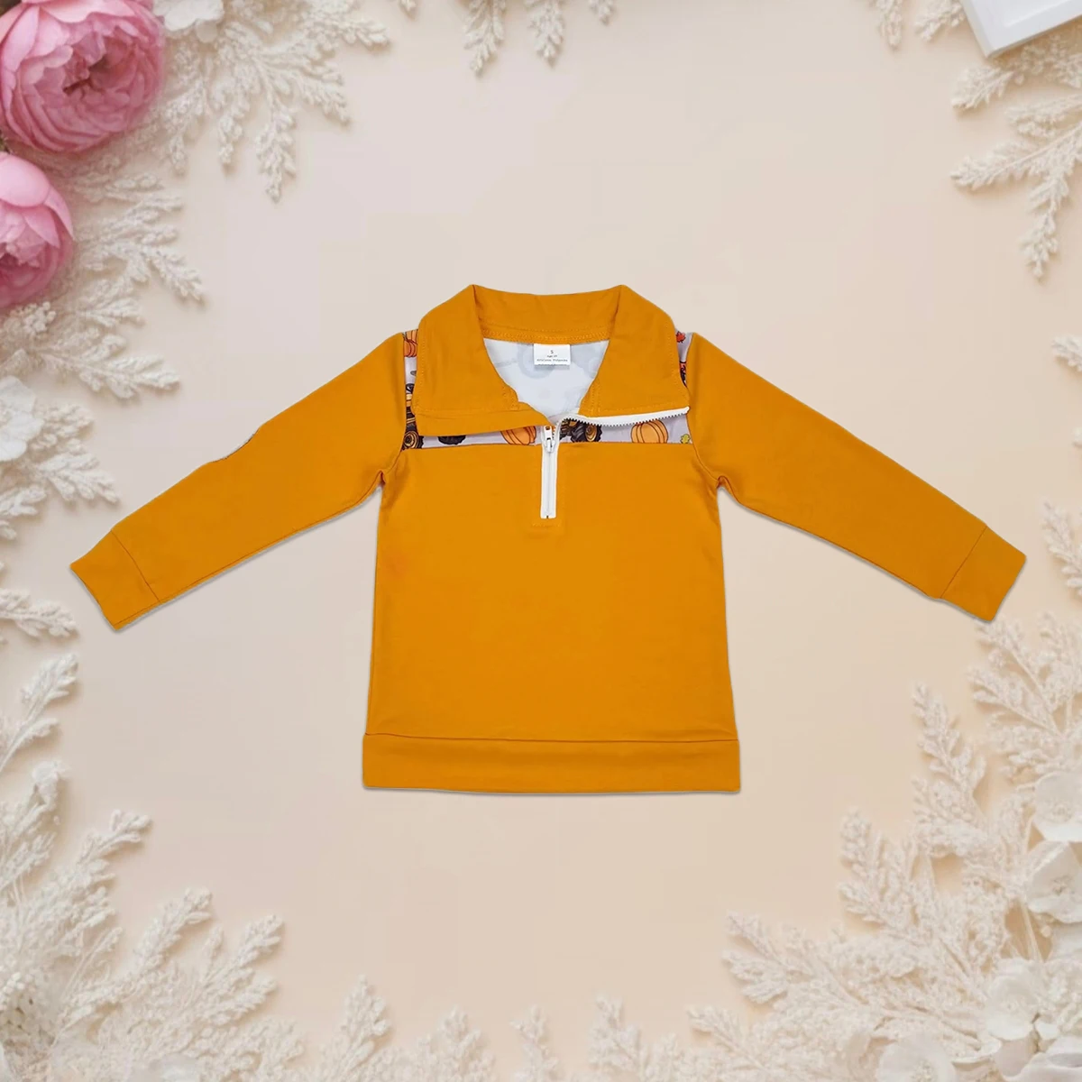 

Thanksgiving Party Toddler Long Sleeve Pumpkin Tee Shirt Baby Boy Clothes Children Spring Fall Pullover Tops Baby Clothing