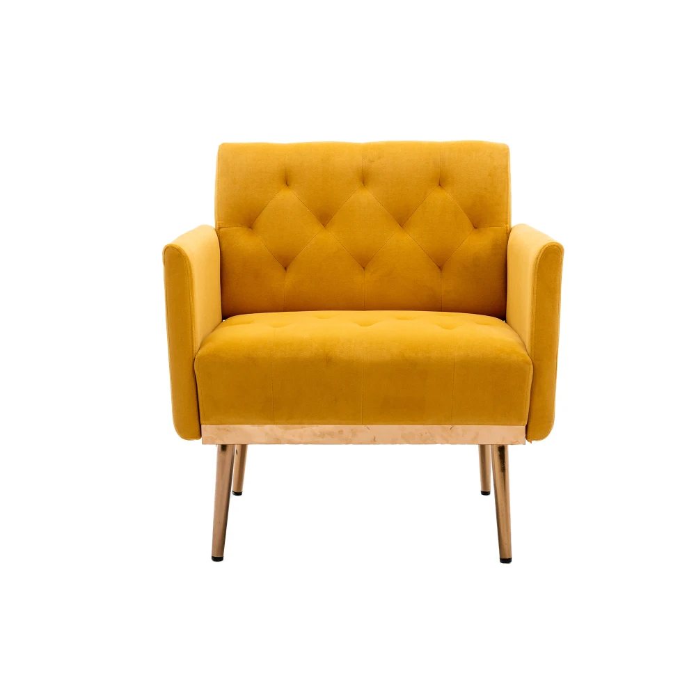 COOLMORE Accent  Chair  ,leisure single sofa  with Rose Golden  feet