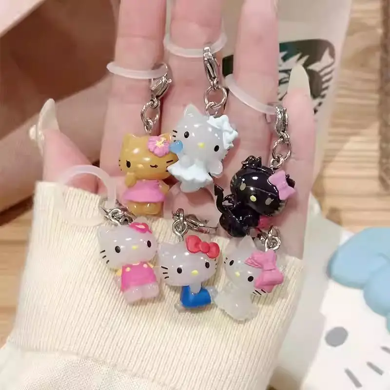 

Bandai Original In-Stock Japanese Authentic Hello Kitty Demon Angel Umbrella Pendant Dress-Up Style Gashapon Pendant Toys Gifts
