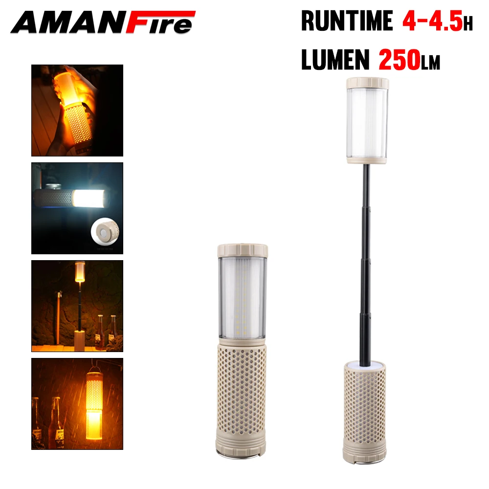 Amanfire YD2329 Tent Light Outdoor Camping Light Portable Honeycomb Light White Warm Light Equipped Tail Magnetic Attraction