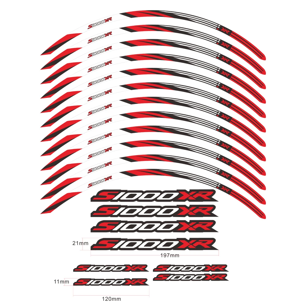 Наклейка на колесо мотоцикла, водонепроницаемая наклейка, обод, полоса, лента 17 дюймов для BMW S 1000 S1000 XR 1000XR 2015-2023 2019 2020 2021