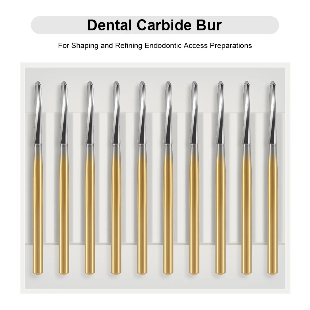 

Denspay 5/10pcs Dental Endodontic Polishing Bur Drills Tungsten Carbide FG Endo-Z 21mm/25mm/28mm For High Speed Handpiece Tools