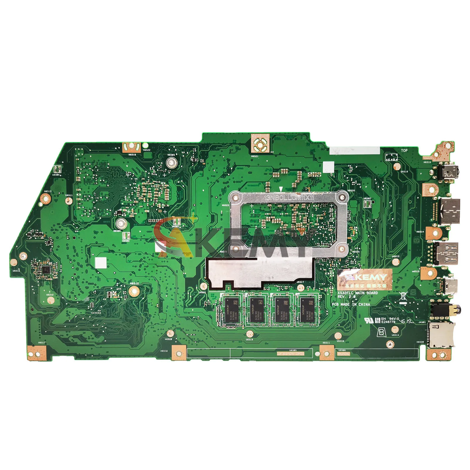 Placa base para ordenador portátil X532FL para ASUS X532FLC S5500F V531F S532F S531F X532F X532FAC K531F V532F K532F placa base 10. a generación I3 i5 i7