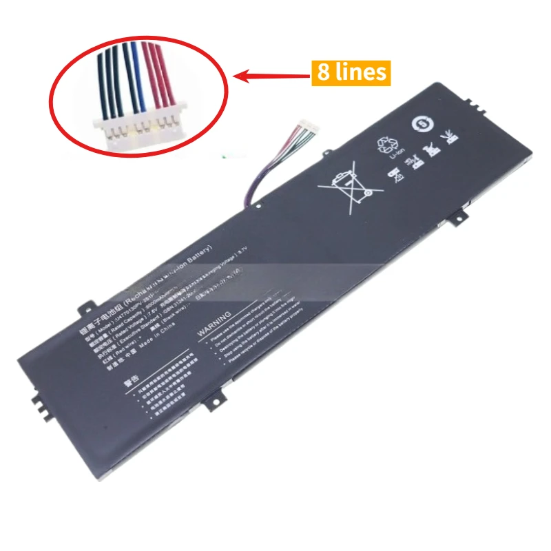 High Quality U4770130PV-2S1P Replacement Laptop Battery 7.6V 6000mAh For Teclast F7 PLUS 3 Primux ioxbook 15r5c Brand New