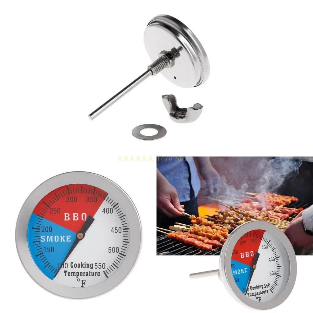 

A2BE BBQ Grill Thermo Meter 550F для бабочки мать -древесина курильщика для уголя Heat Heat Indic