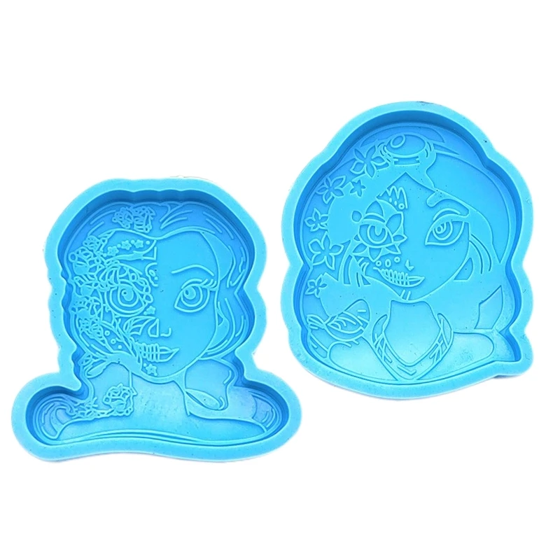 Y1UB for Creative Bracket Stickers Silicone Mold Girl Sticker Drop