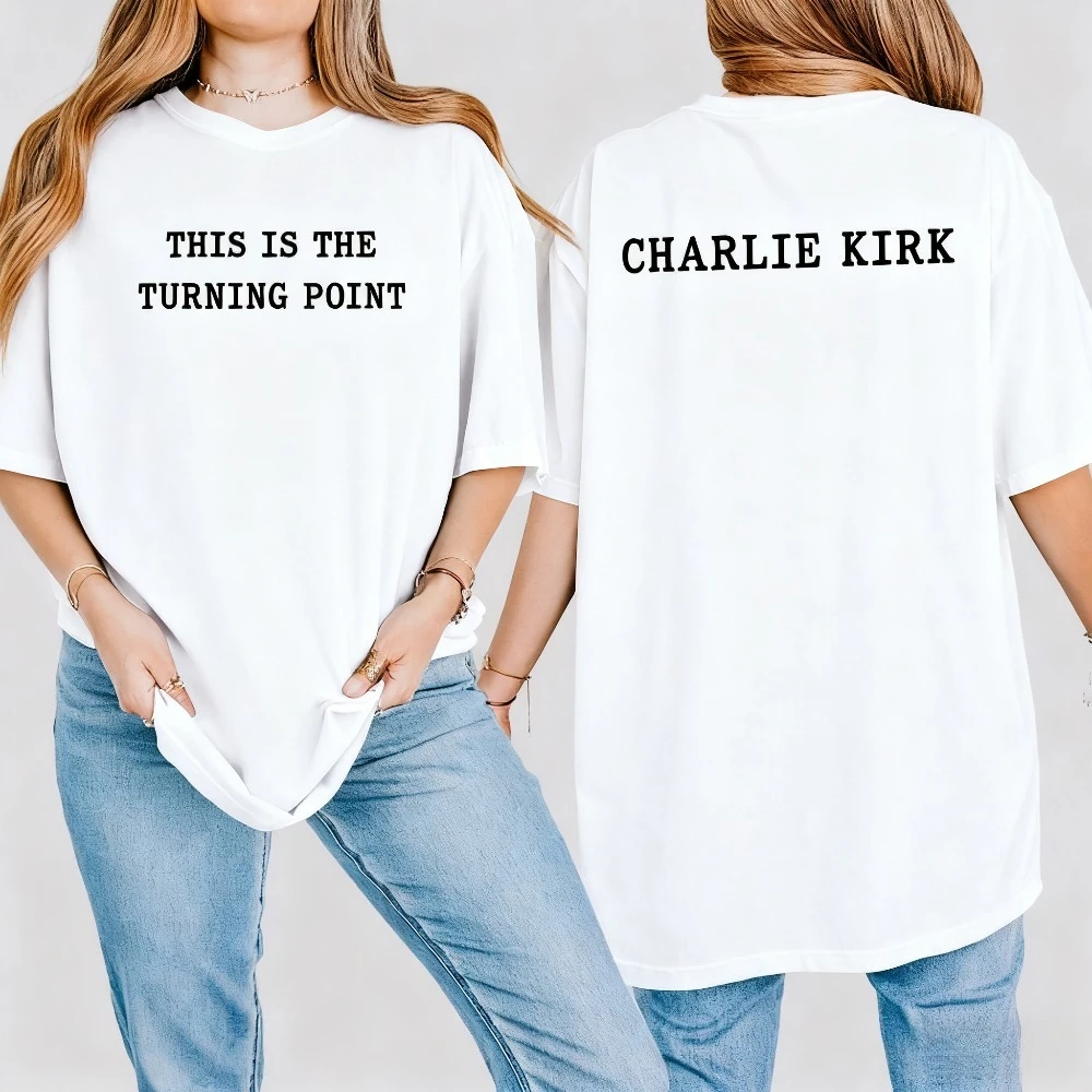 Charlie Kirk Shirt Political Statement Tees Patriotic Protest Tops RIP Charlie Patriotism Memorial Clothing Men Women Cotton Tee