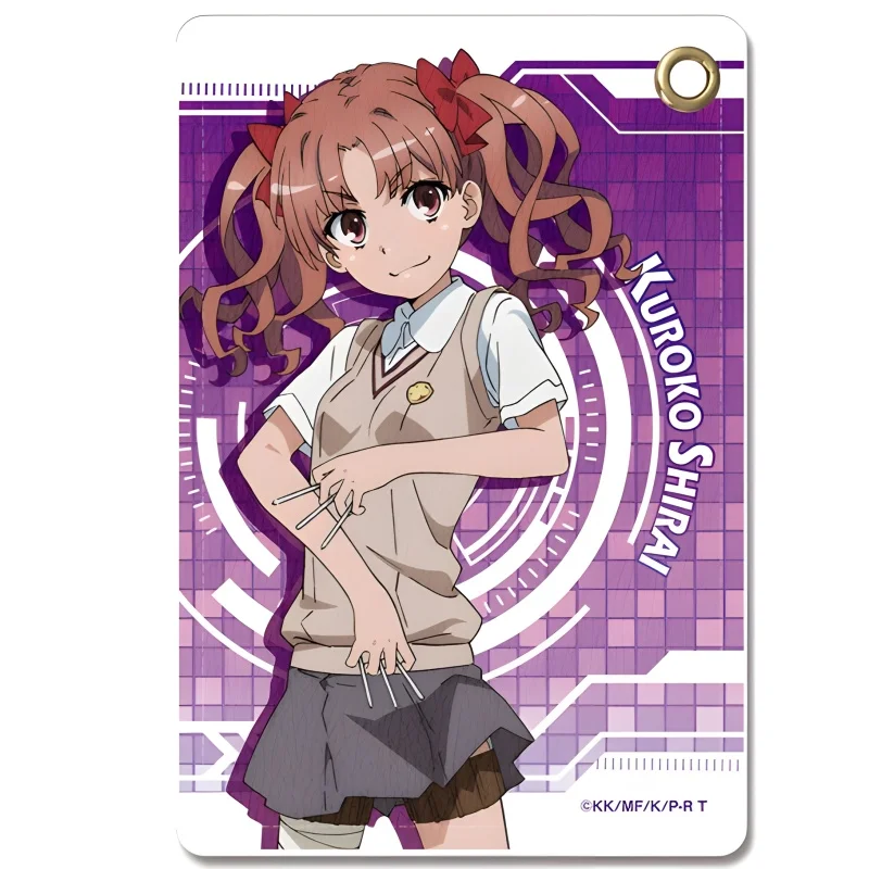 A Certain Scientific Railgun New style Acrylic key chains bag decorations Festivals Gifts High definition images 6CM Souvenir