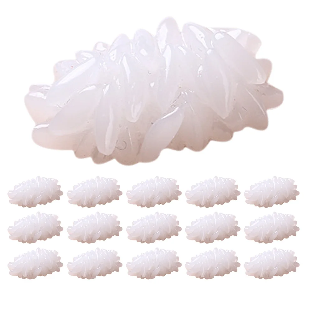 24 stks Gesimuleerde Rijst Levensechte Nep Voedsel Kunstmatige Rijst Decor Voor Voedsel Fotografie Props Keuken Display Montessori Educatief