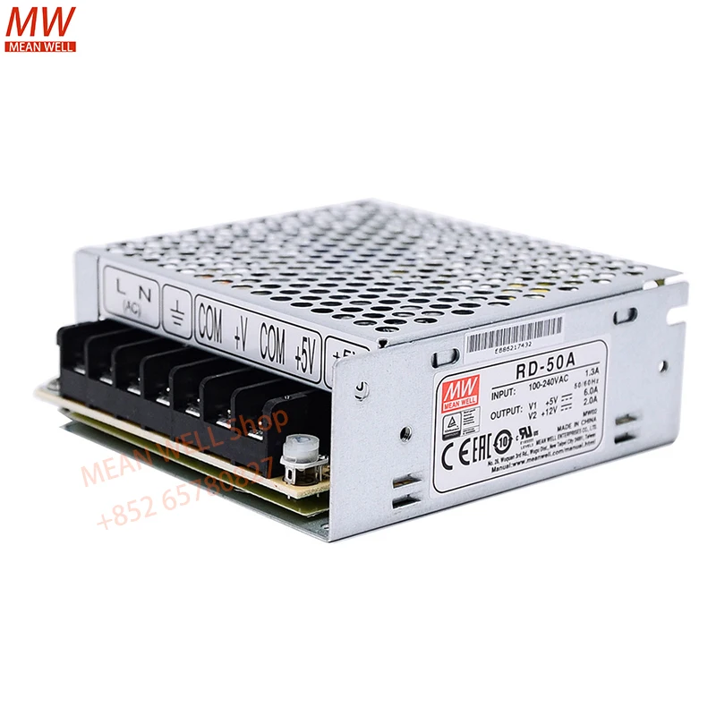 MEAN WELL 50W RD Dual Output Switching Power Supply RD-50A RD-50B Input voltage: 88-264VAC/124-370VDC