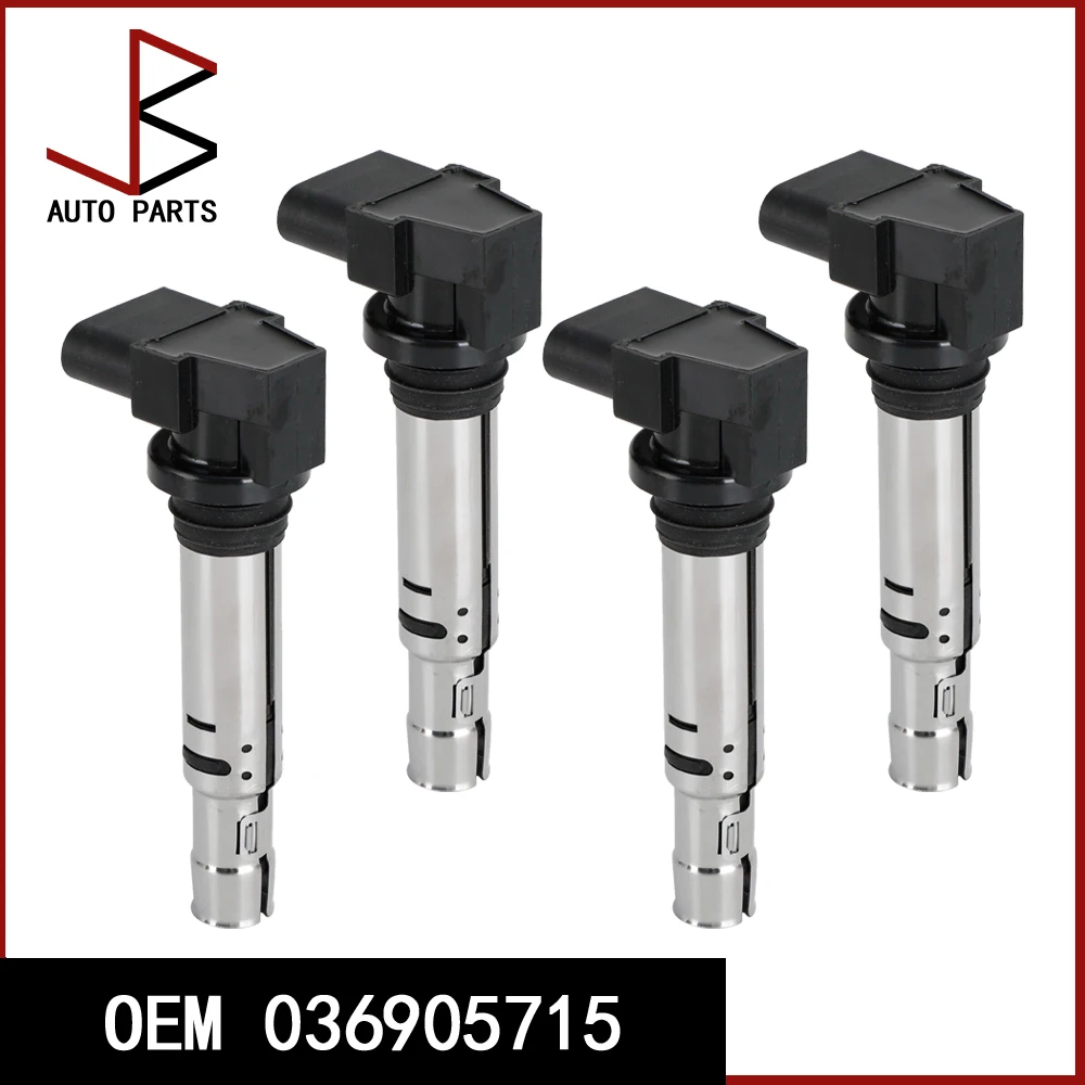

4pcs/Lot 036905715 Ignition Coil For Audi A3 For Vw-Polo Tiguan Golf Cc Eos Passat 036905715F 036905715A 036905715C 036905715G