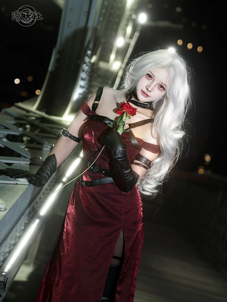 

Love And Deepspace Cos Master Control Red Dress Dress Qin Che Dark Curtain Cosplay Clothing Vestidos Fiesta Carnival Costume