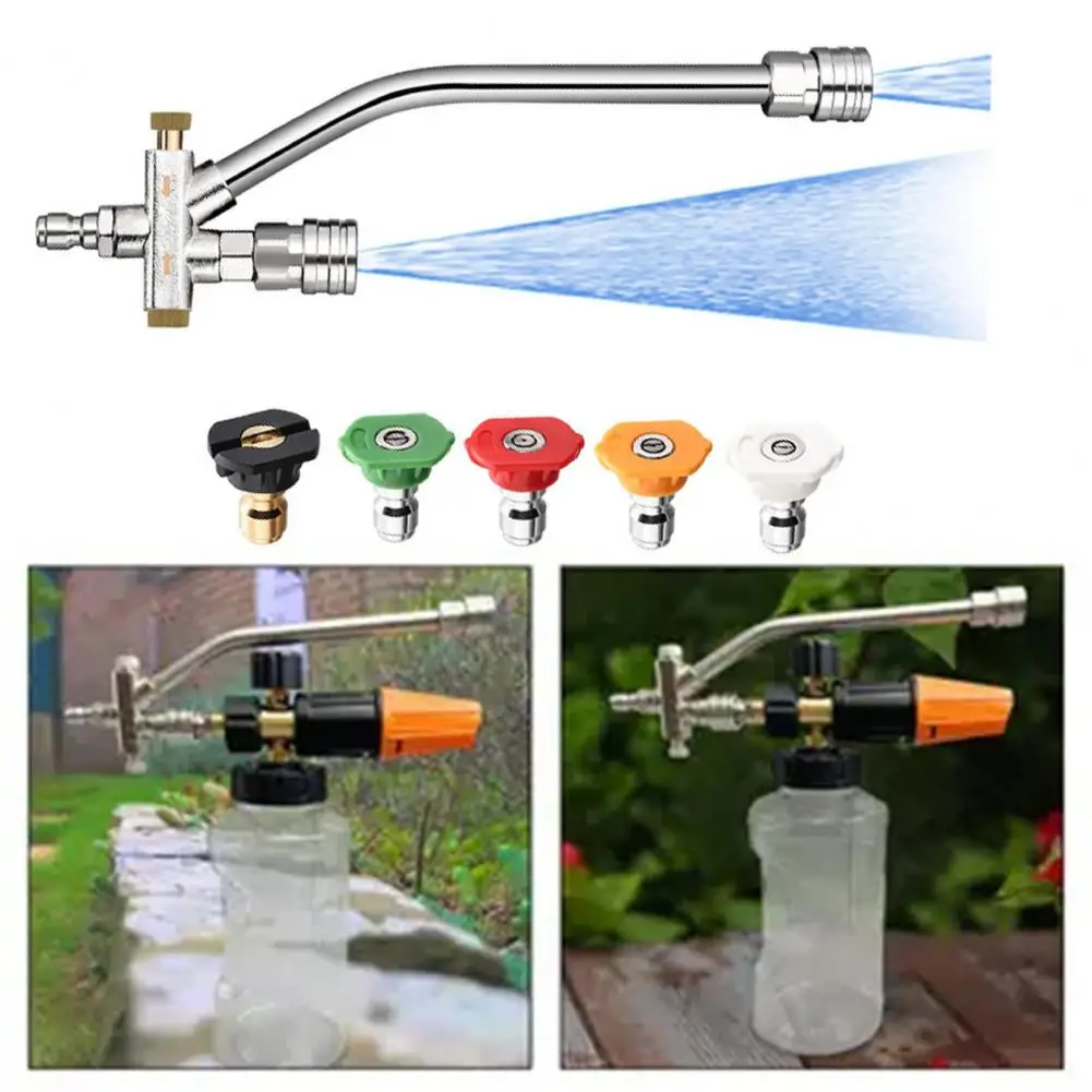 Car Wash Machine With Easy Switching Nozzles Rust-Proof Dual-Purpose Switch Pressure Washer Foam Accessory Cleaning Tool