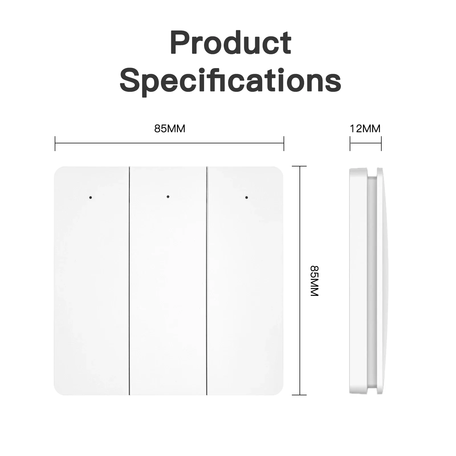 Tuya Smart ZigBee Self Power Scene Switch No Battery No Wiring Kinetic Energy Control for Home Automation Scenario App Control