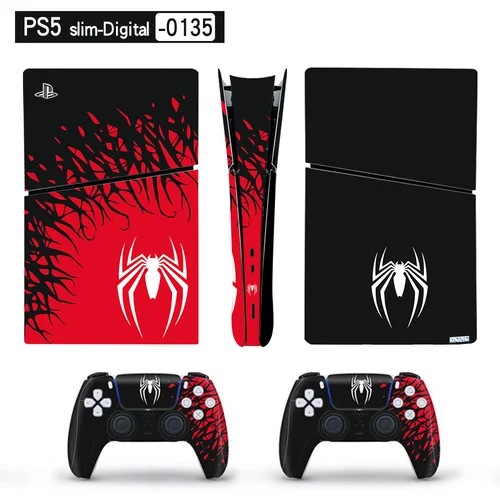 Imagen 2 del producto Marvel Spiderman Venom Ps5 pegatina de piel delgada para PlayStation 5 consola controlador calcomanía cubierta antiarañazos pegatina de piel de Anime