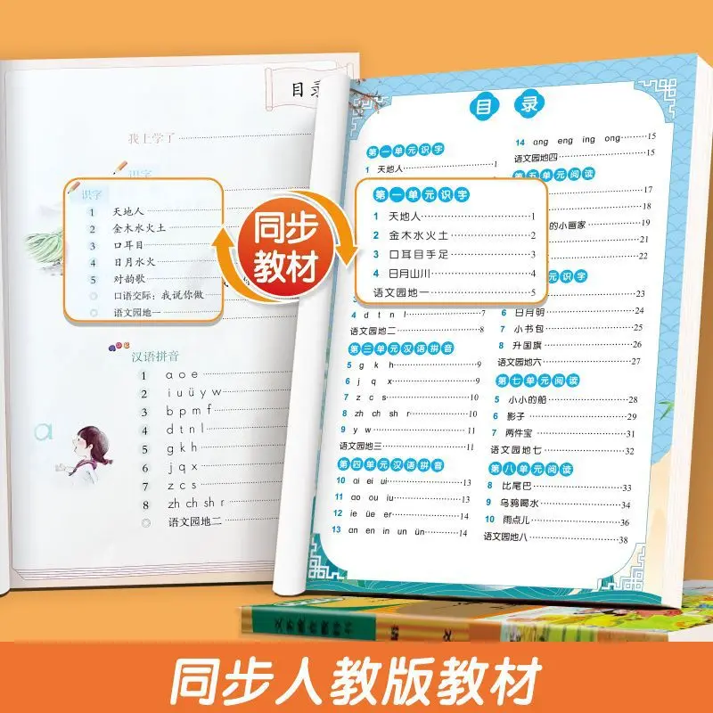 Primary School Chinese Copying and Writing Specialized Training Exercises, Synchronized Practice of Calligraphy Stickers