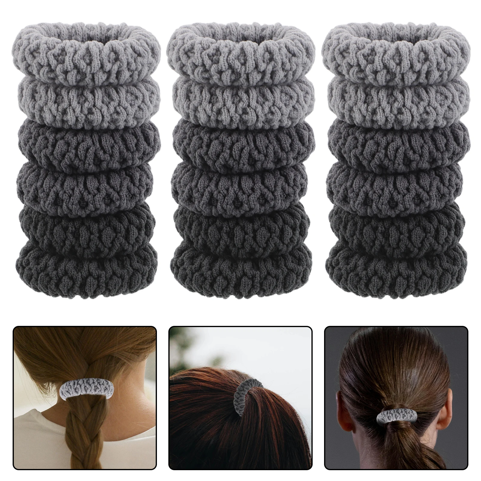 

High Elastic Hair Tie Crochet Ponytail Holders Elasticity Ties for Teens