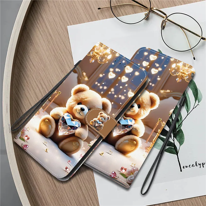 Elegante farbige Blumen-Geldbörsen-Handyhülle für iPhone 17 Air 16 Plus 17 Pro 16E Pro Max, magnetische Flip-Lederhülle, süßes 3D-Muster – Detail 10