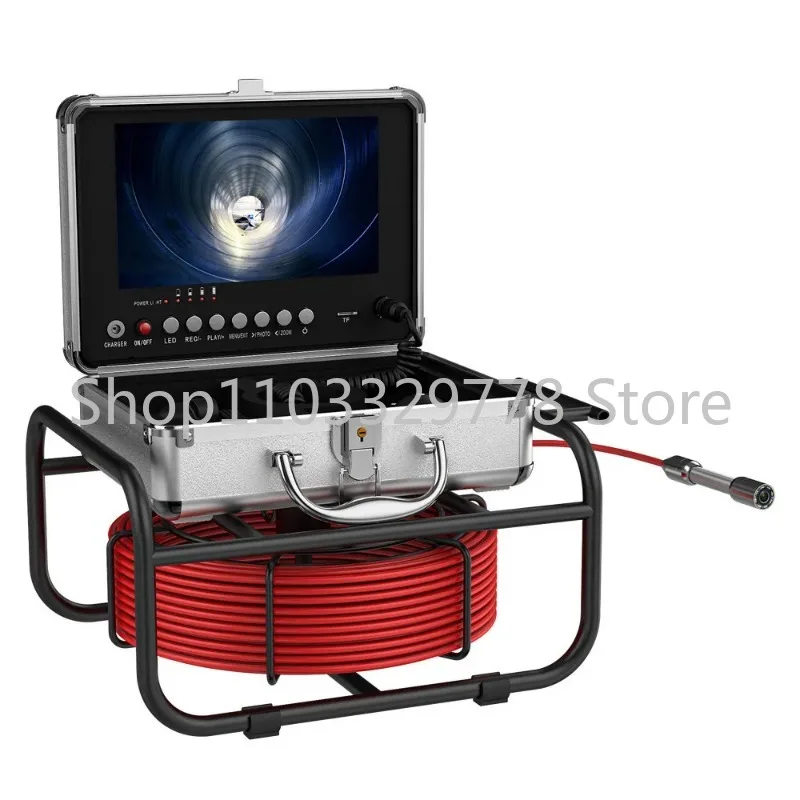 20M 9inch Monitor AHD 1080P Pipe Inspection Camera IP68 Drain Sewer Pipeline Industrial Endoscope with DVR Recording