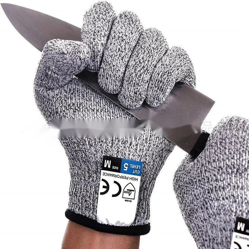 Kitchen E5 A4 A5 cutting gloves with touch screen and anti slip beads