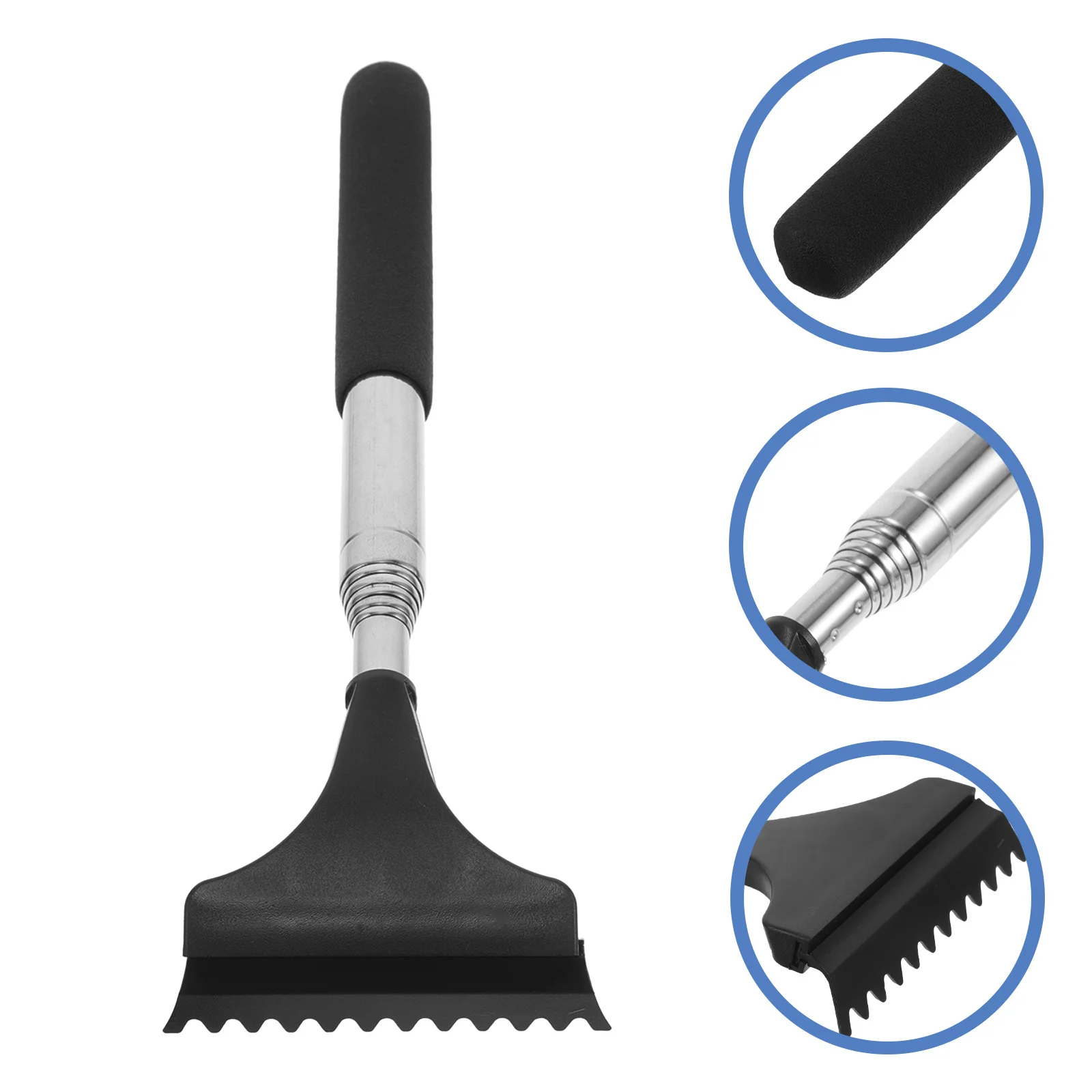 

1 Set Of Car Side Mirror Squeegee Extendable Snow Brush Ice Scraper Water Removal Fog Prevention Rainproof Auto Squeegee For