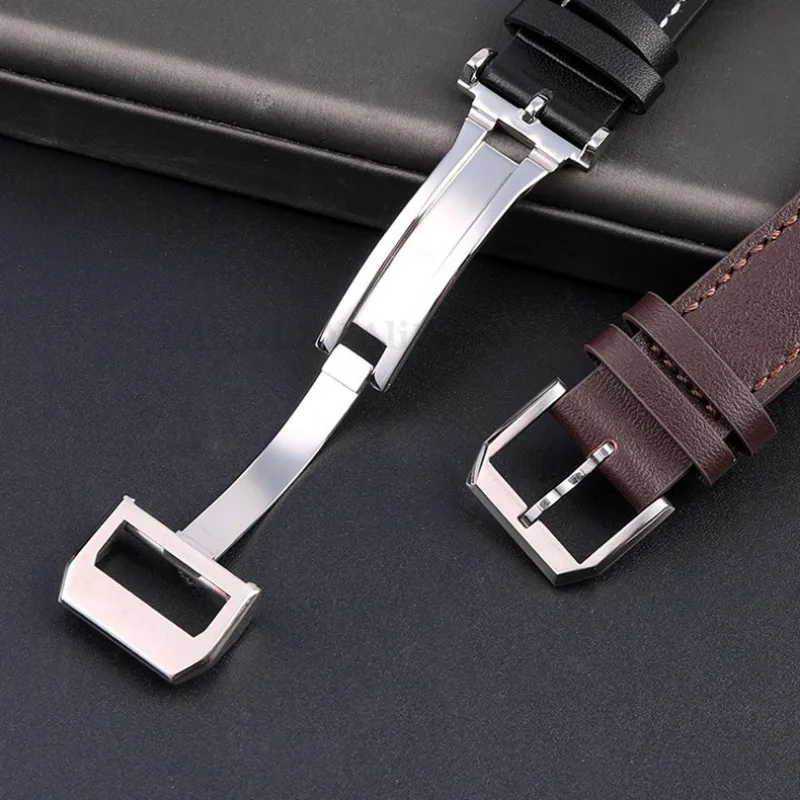 Genuine Leather Watch Strap 20mm 21mm 22mm for IWC Pilot Portugieser Portofino Watchband Cowhide Belt Bracelet Watch Accessories