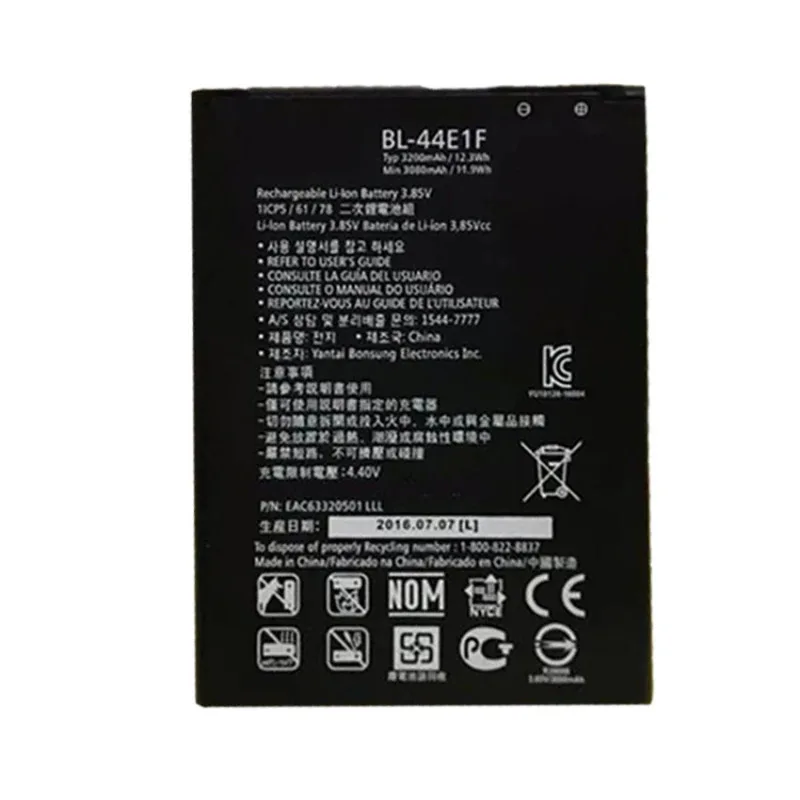 

BL-44E1F Battery 3200mAh Battery For LG V20 H990 F800 VS995 US996 LS995 LS997 H990N H910 H918 For LG Stylus3 For LG V20