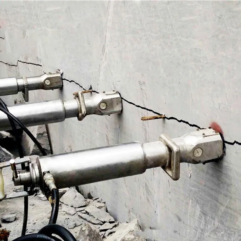 Excavator Mounted Hydraulic Rock Splitter Piston Rock Drill And Splitter