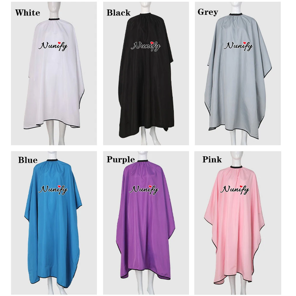 Custom Logo Hairdressing Apron Hair Cutting Cape Gown Salon Barber Hair Cutting Dye Hair Apron Styling Cloth Hair Cutting Tools