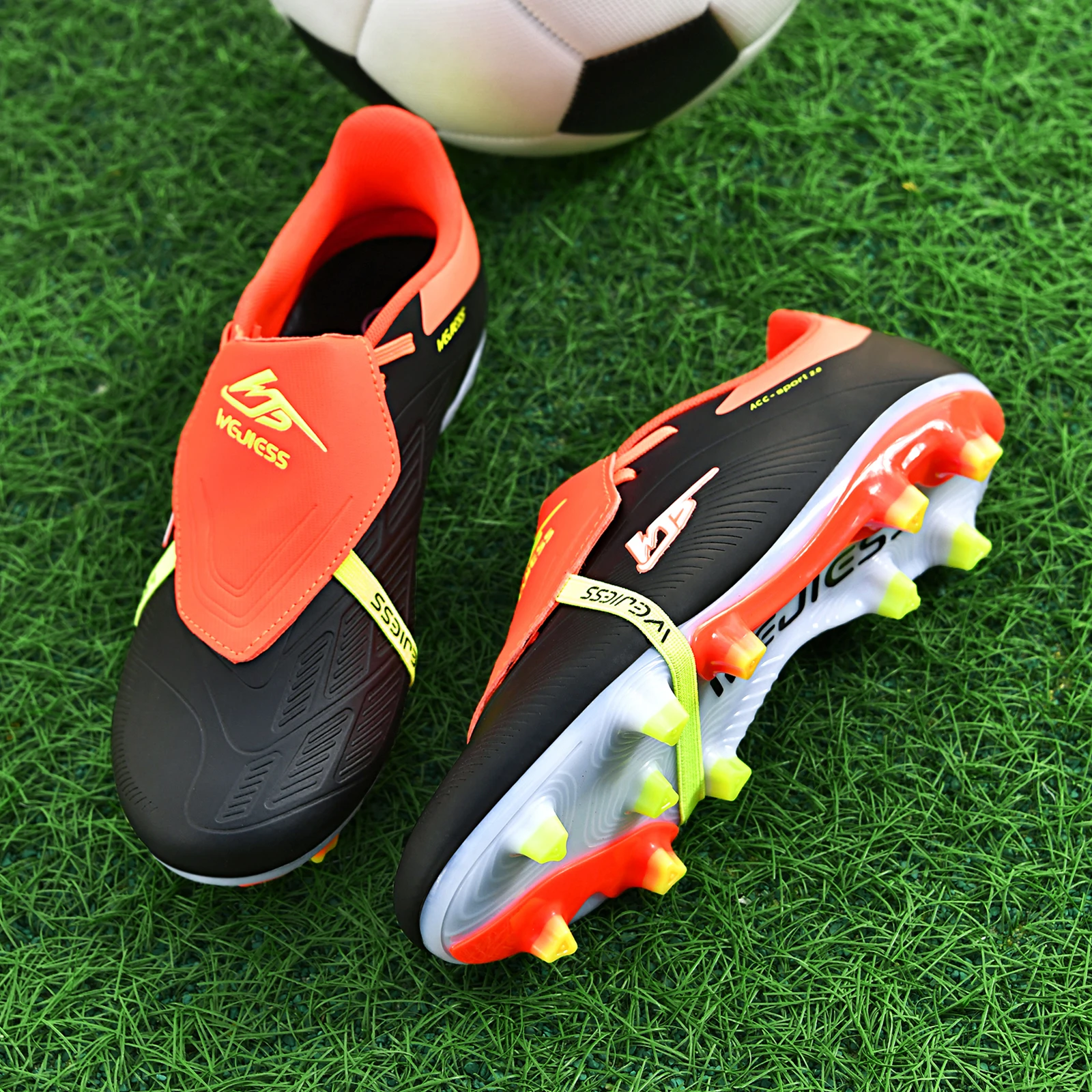 أحذية كرة القدم للرجال والنساء، أحذية كرة قدم ذات أرض ثابت، أحذية كرة قدم خفيفة الوزن للاستخدام الخارجي، أحذية الرجبي