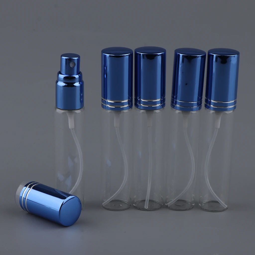 5pcs 10ml Mini Refillable Scent Aftershaving Empty Spray Bottle