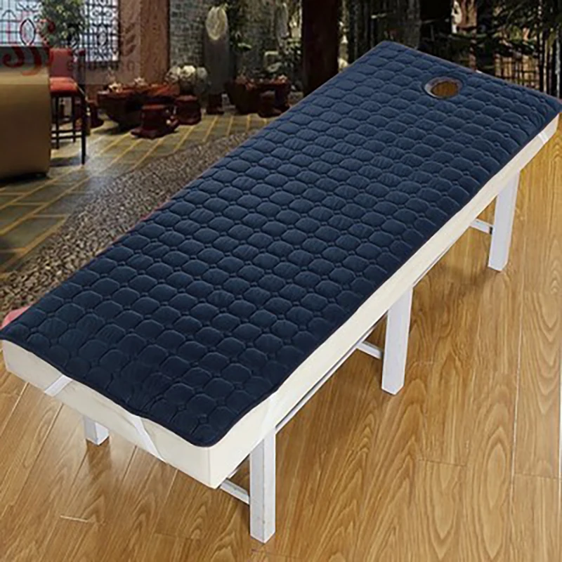 Matelas de coussin de lit de salon de beauté, velours épais, chaud, antidérapant, chambre de beauté, polymère, coussin de lit de massage avec trou