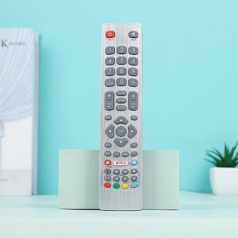 SHW/RMC/0115 SHWRMC0115 Control Remoto de Repuesto para Televisor Inteligente Sharp Aquos 3D HD con Soporte para Netflix, YouTube y NET+