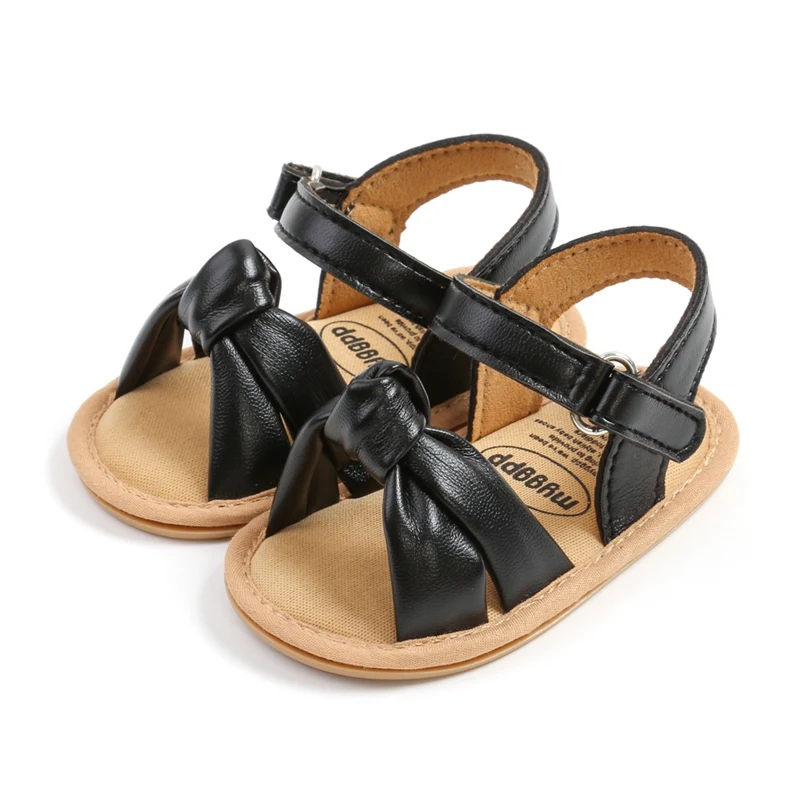 

Cute and Comfy: Summer Sandals for Baby Girls with Soft Rubber Soles and PU Bow Detailing (0-18 Months)