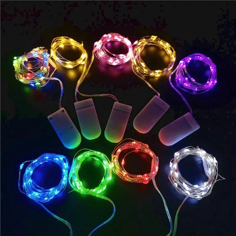 

2pcs Copper Wire LED String Lights Christmas Fairy Lights Decorations Garland Outdoor Indoor Wedding Decor New Year Noel Natal