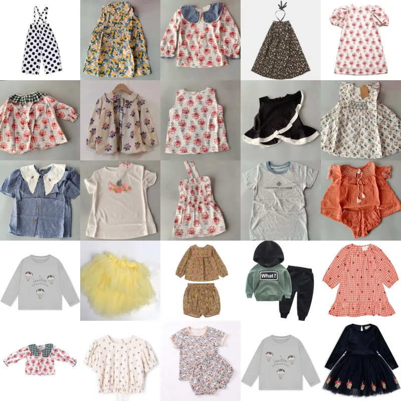In Stock  Spring and Summer Children's Girls Sweet Holiday Floral Sleeveless Camisole Shorts Set