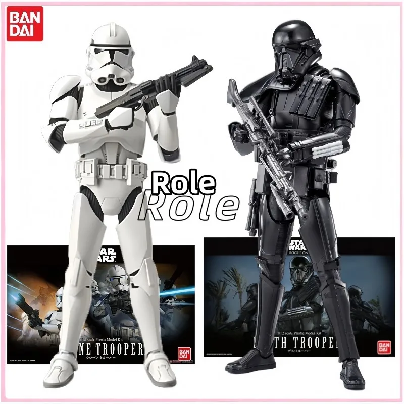 

【In Stock】Bandai Star Wars Anime Figure CLONE TROOPER Action Figure DEATH TROOPER 1/12 Scale Plastic Model Kit Toys