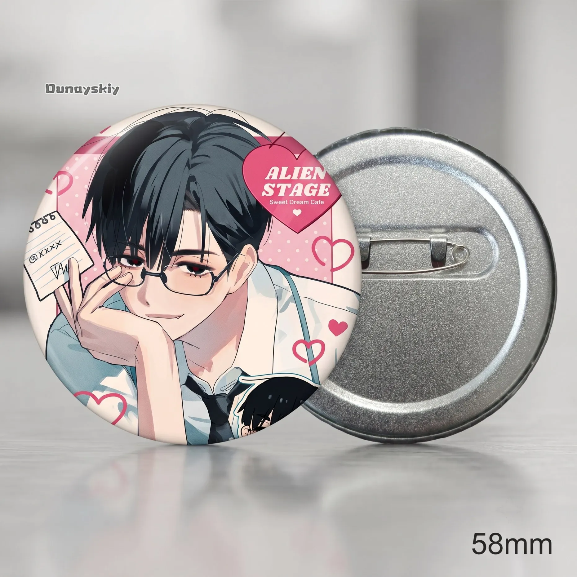 KS*27 Ivan Till Badge Anime Pin Brooch Collectible Button Round 6 ALNST Ivantill Dual Character Cartoon Brooch Gift  Ivan Badge