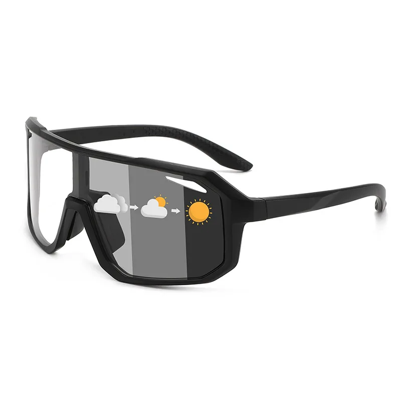 

Men Women Photochromic Motorcycle Glasses Outdoor Sports Big Frame Windproof Cycling Running Hiking Goggles