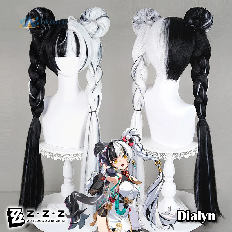 Zenless Zone Zero Dialyn Cosplay Costume Wig Dress Headwear Earrings Socks Props Christmas Carnival For Women Girls Men Full Set view 6