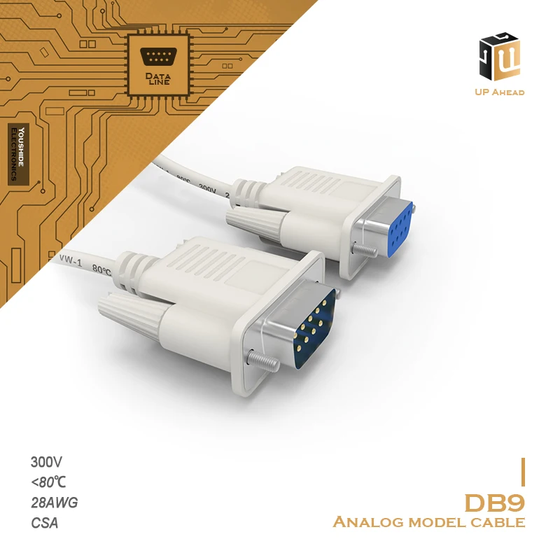 DB9 Seri?le Kabel Non/Cross Type RS232 Verlengkabel