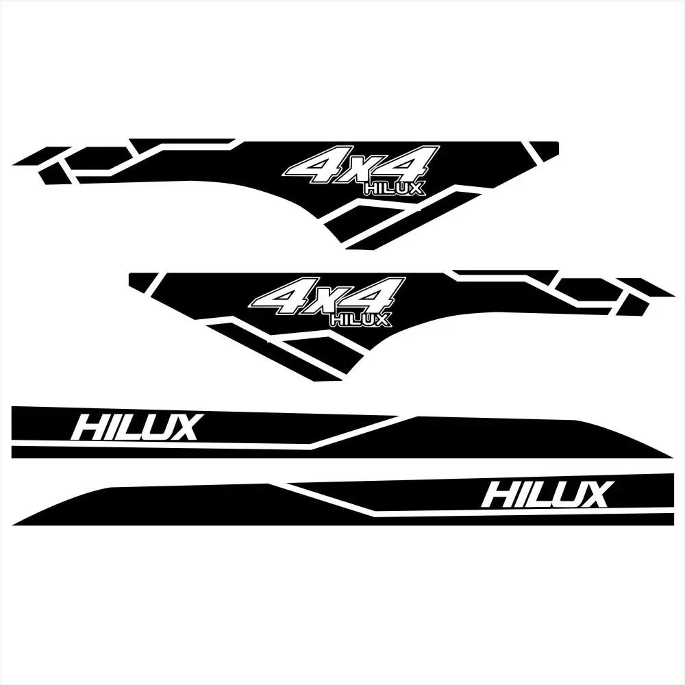 ملصقات باب السيارة لتويوتا هايلكس ريفو فيجو السيارات الخلفي الجذع الفينيل فيلم ملصق مائي الرياضة السيارات الديكور سيارة ضبط الملحقات