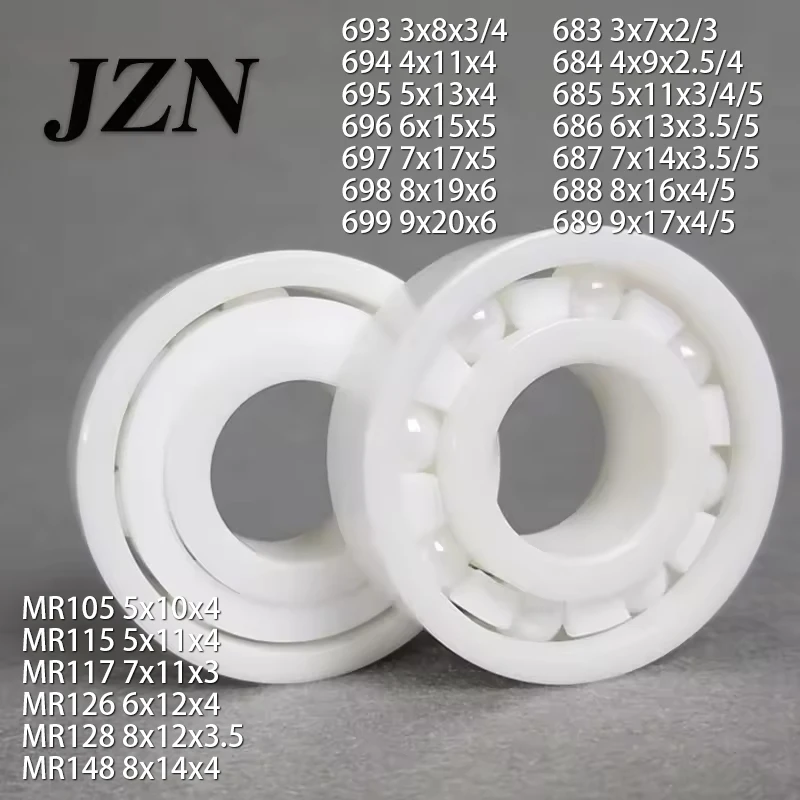 693 694 695 696 697 698 699 683 684 685 686 687 688 689 MR105 MR115 Full ZrO2 Ceramic Ball Bearing Zirconia Bearing Good Quality