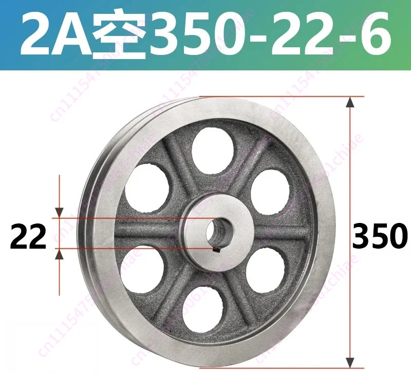 A2-350 Triangular Belt Wheel Type A Double Groove Outside Diameter 350mm Cast Iron Motor Belt Disk Motor Accessories Customized