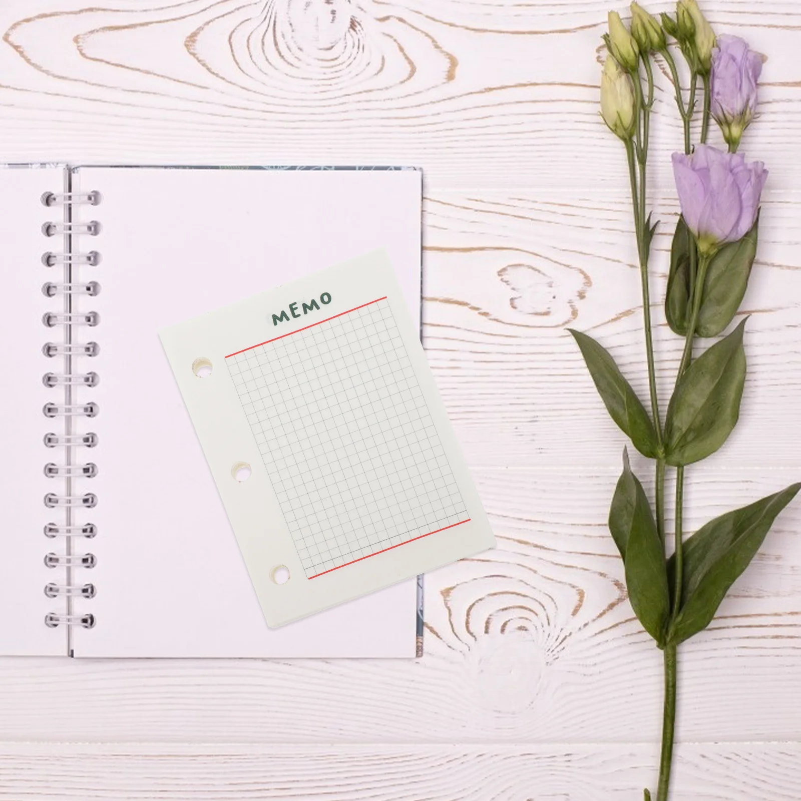 Papel de hojas sueltas, recarga de perforadora de 3 agujeros para cuaderno en espiral, reemplazo de papel interior, papelería para estudiantes, Bloc de notas, papel de escritura, 4 Uds.