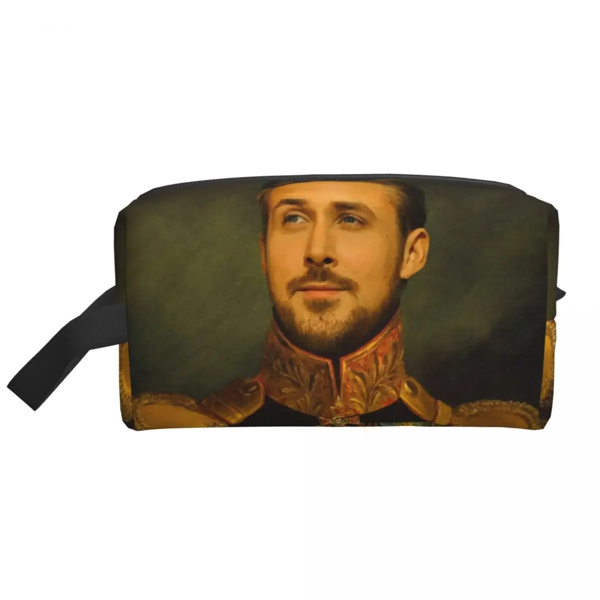 Custom Canadian Actor Ryan Gosling Toiletry Bag Women Makeup Cosmetic Organizer Lady Beauty Storage Dopp Kit Case